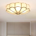 Flush Mount Floral Ceiling Lighting With Decorative Flower Shaped Design