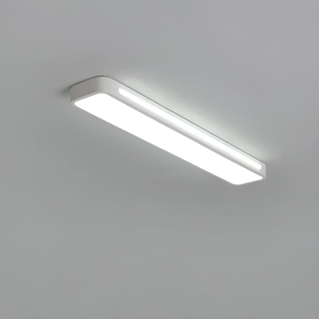 Flush Mount LED Ceiling Light Fixture Long Rectangular Panel Design