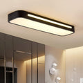 Flush Mount LED Ceiling Light Fixture Long Rectangular Panel Design