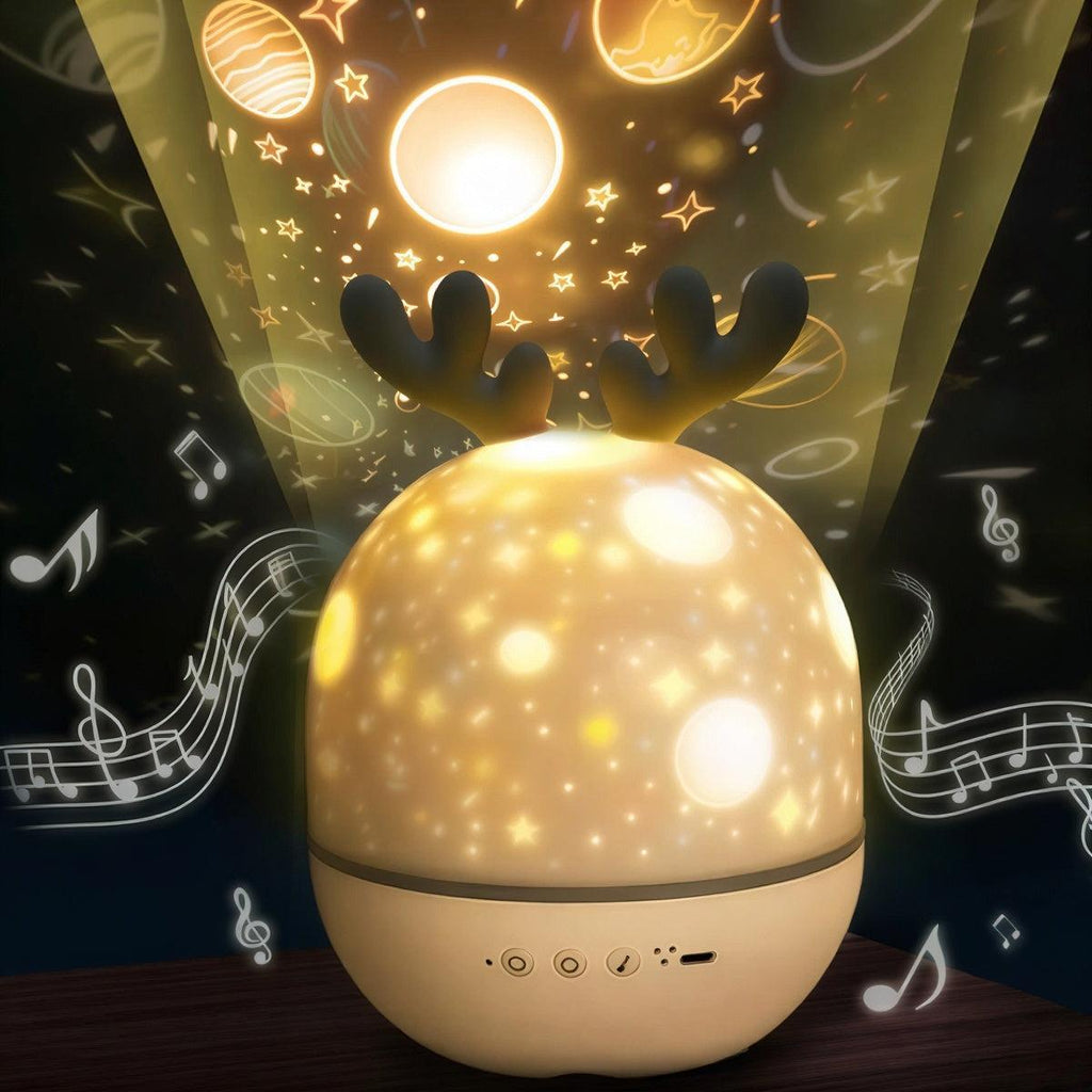 Galaxy Star Projector With Rotating Music Effects For Children