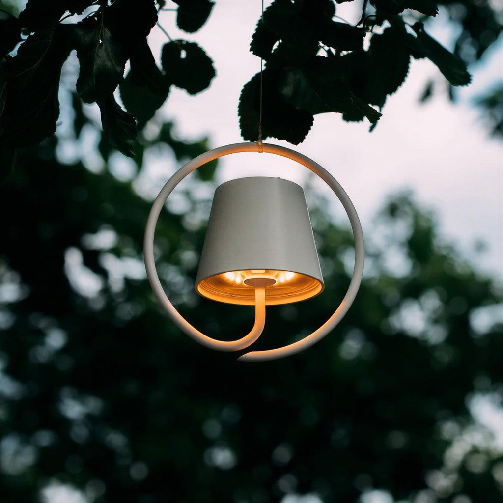Hanging Pendant Light Fixture With Circular Halo Ring