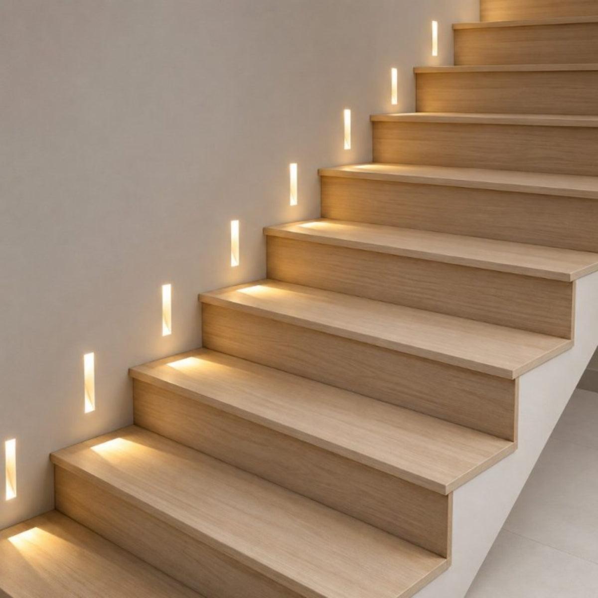 Indoor Stairwell Light Fixtures With Recessed Design