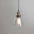 Industrial Pendant Light Fixture With Edison Styled Bulb