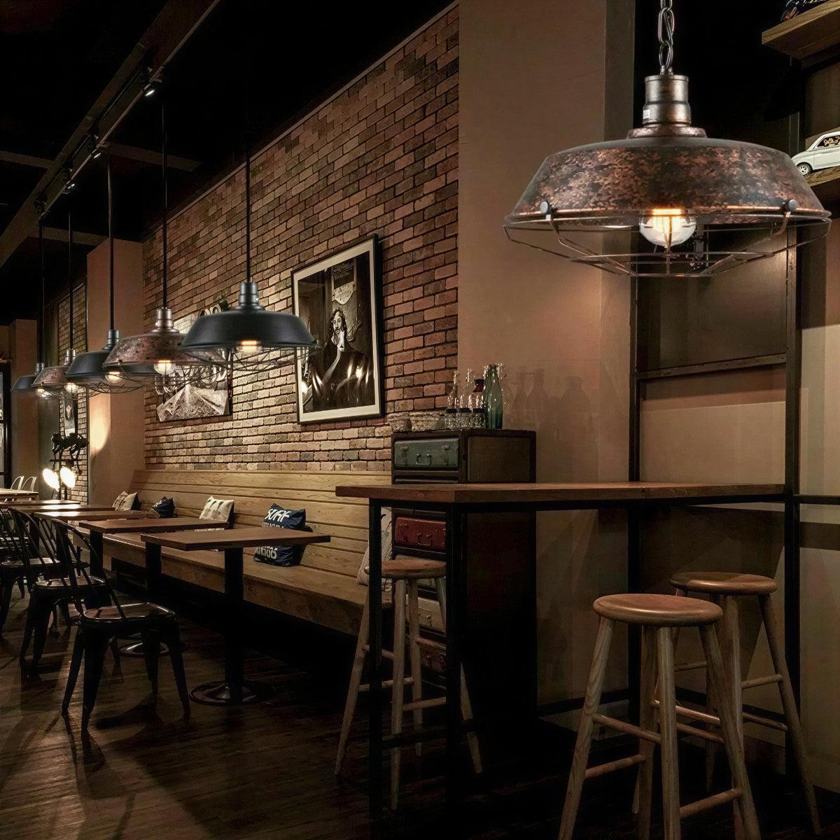 Industrial Rustic Pendant Light For Bars And Restaurants