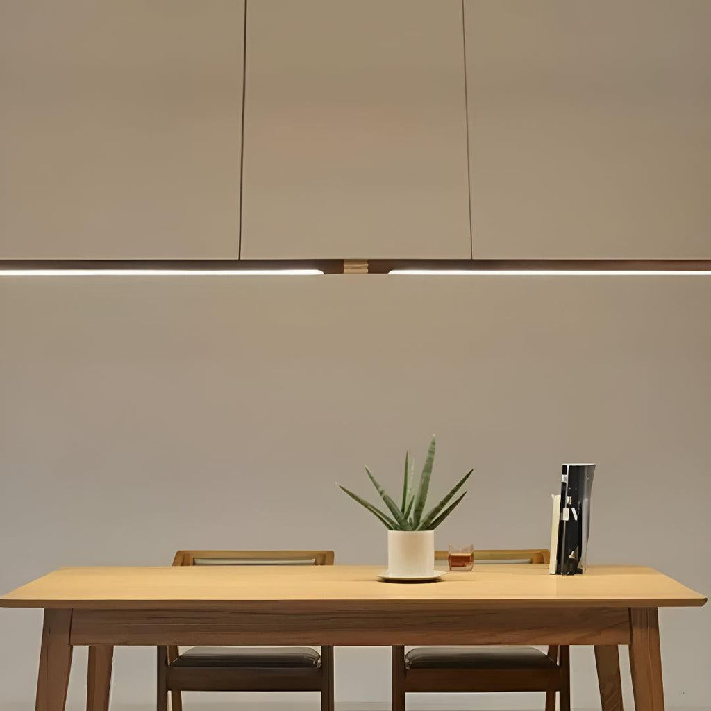 Kitchen Island Pendant Light Fixture With Contemporary Linear Bar Design