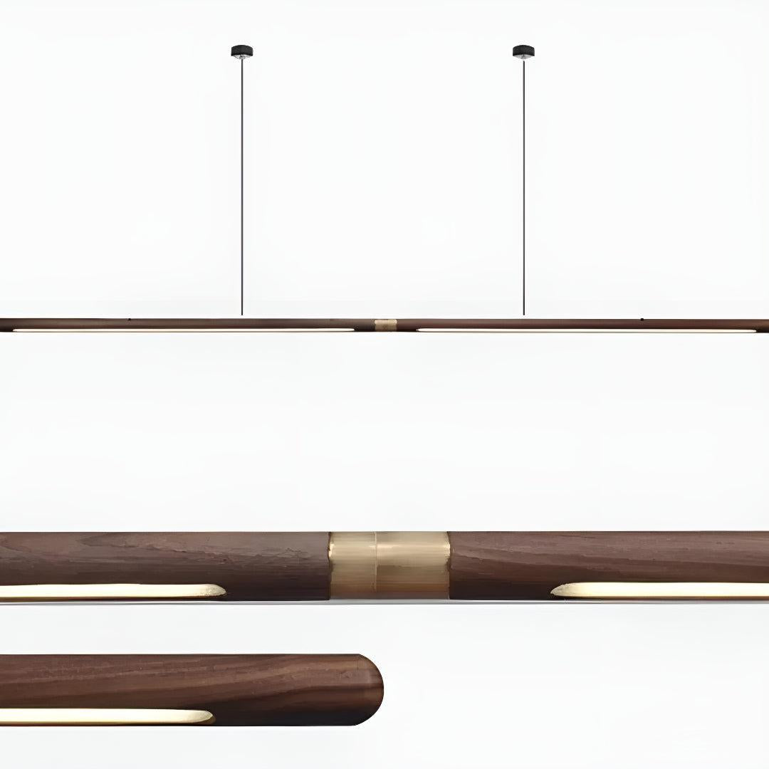 Kitchen Island Pendant Light Fixture With Contemporary Linear Bar Design