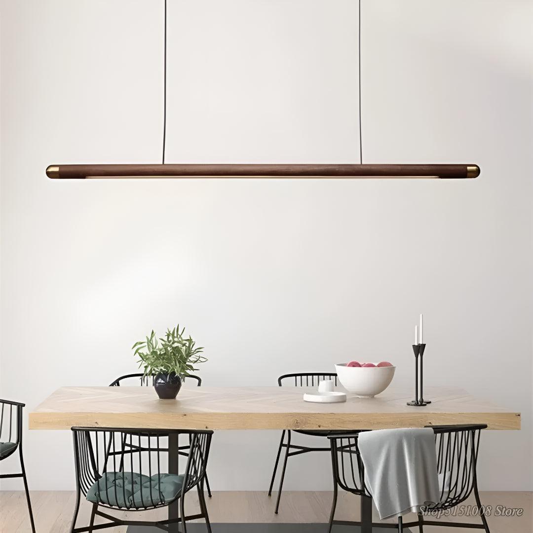 Kitchen Island Pendant Light Fixture With Contemporary Linear Bar Design