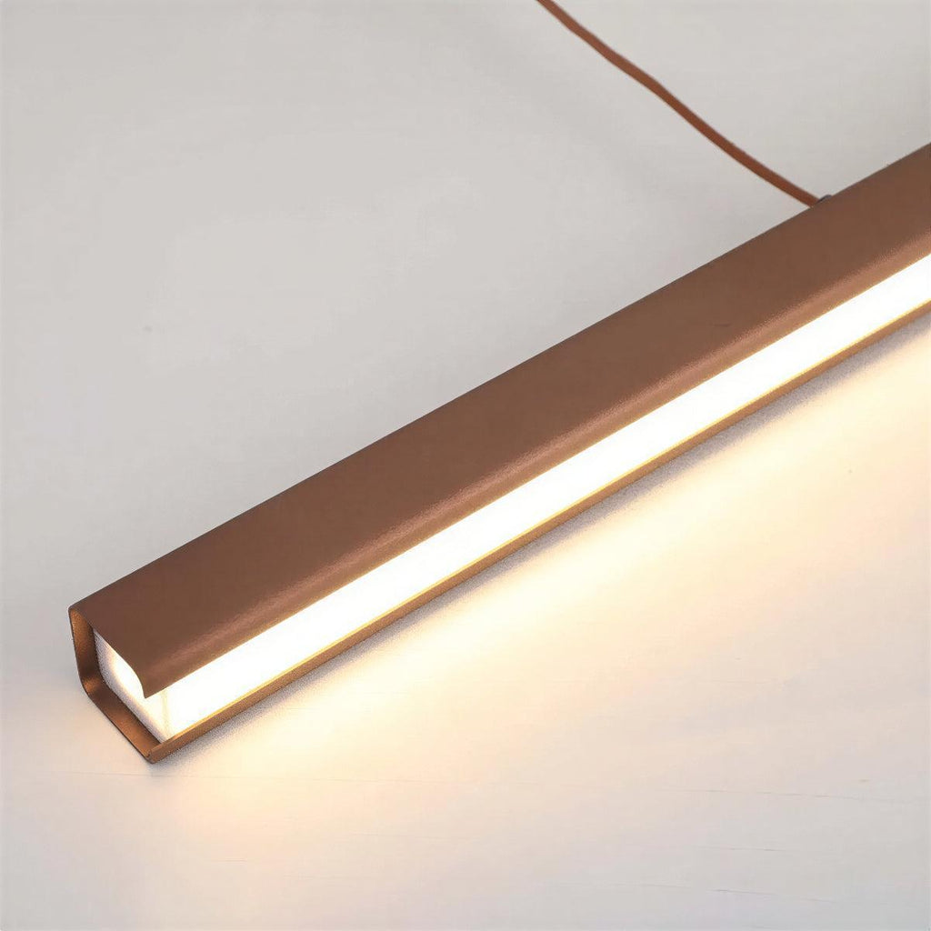 Kitchen Island Pendant Lighting With Linear Bar Hanging Fixture