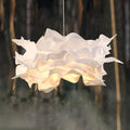 Layered Cloud Paper Pendant Light With Ambient Glow