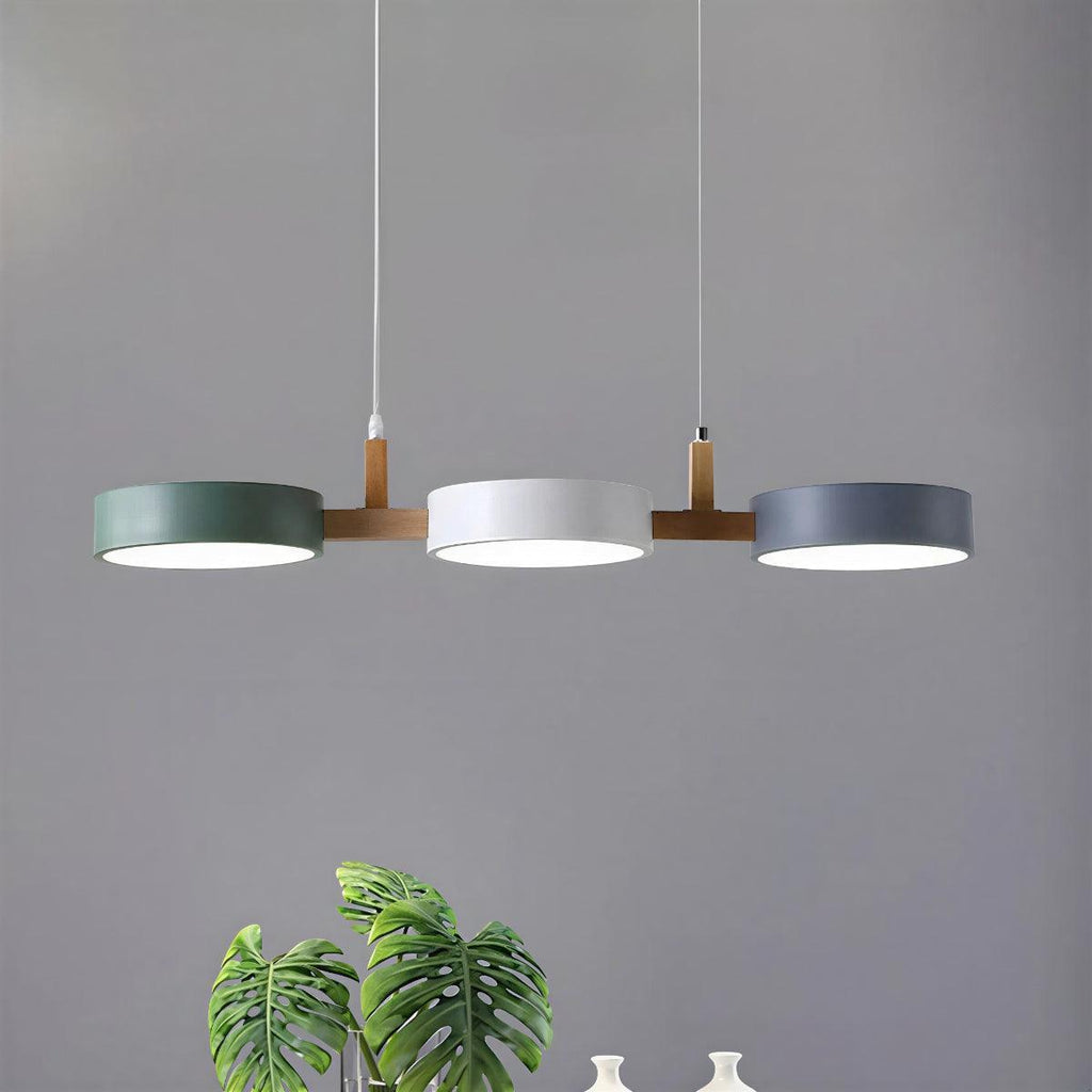 Linear Nordic Pendant With 3 Light Fixtures