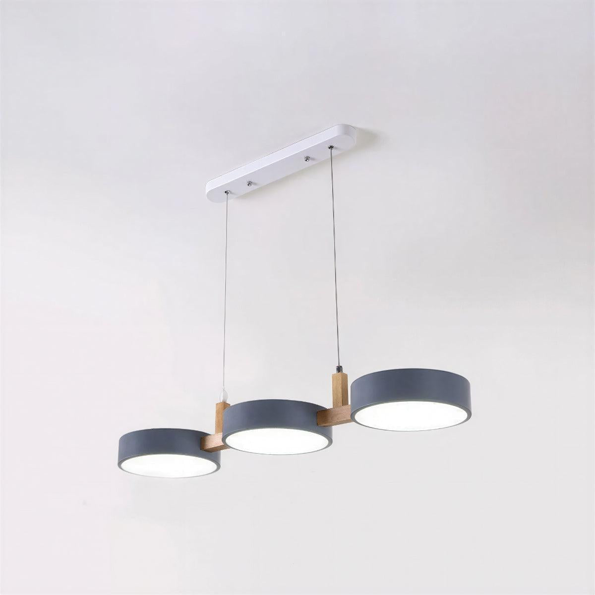 Linear Nordic Pendant With 3 Light Fixtures
