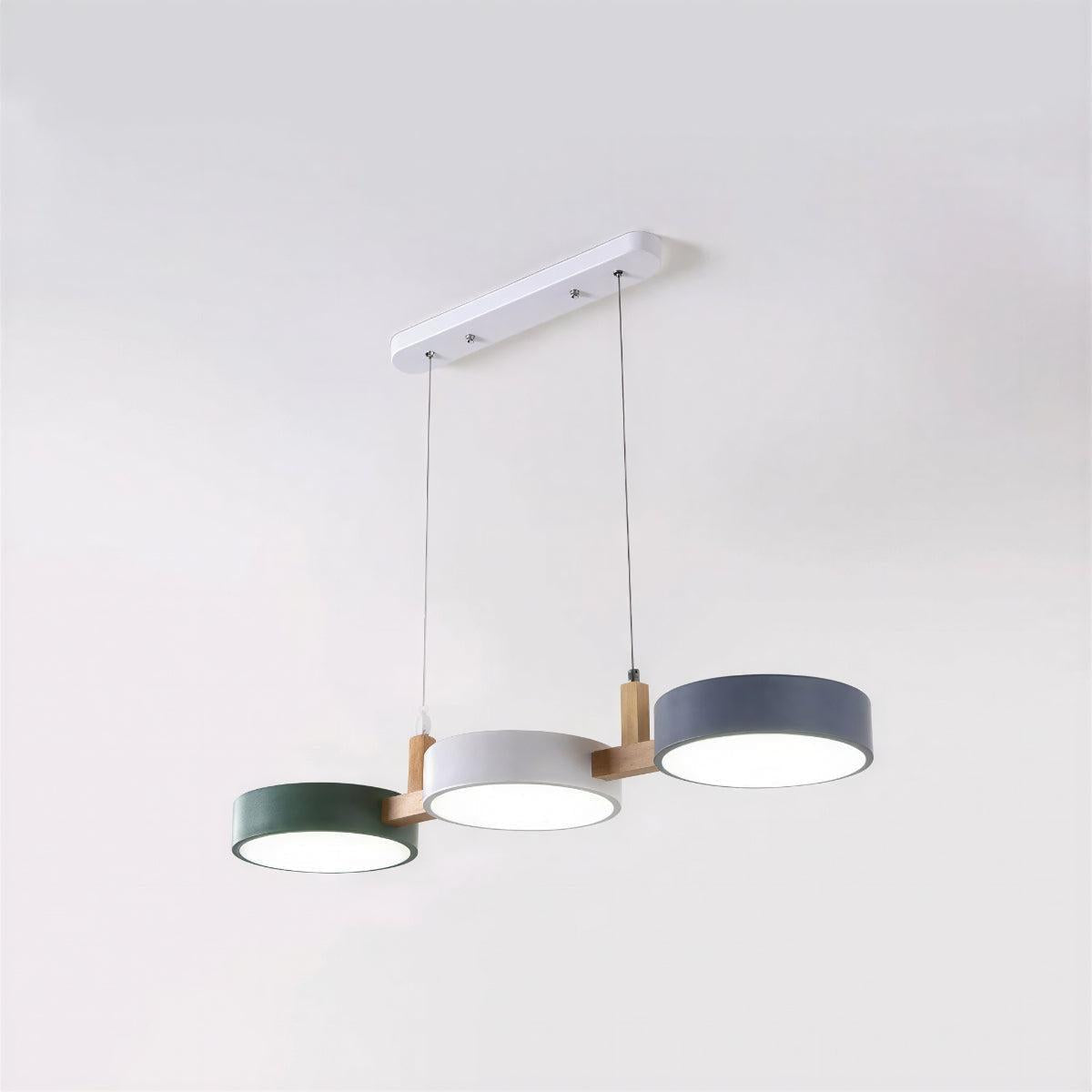 Linear Nordic Pendant With 3 Light Fixtures