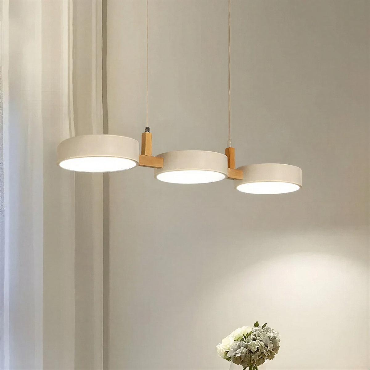 Linear Nordic Pendant With 3 Light Fixtures