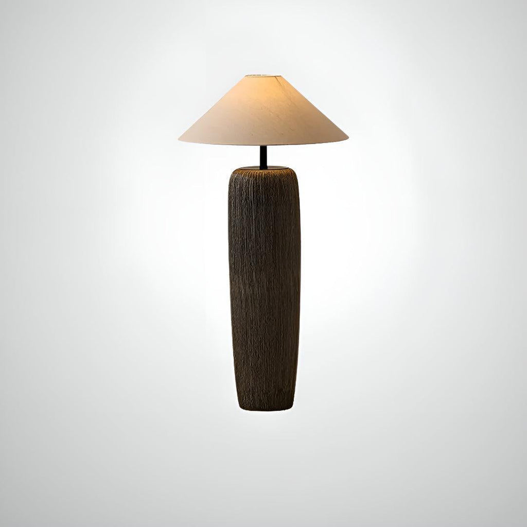Living Room Floor Lamp With Minimalistic Sculptural Ambient Japanese Glow