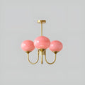 Marshmallow Styled Hanging Chandelier Light Fixture With Spherical Globes