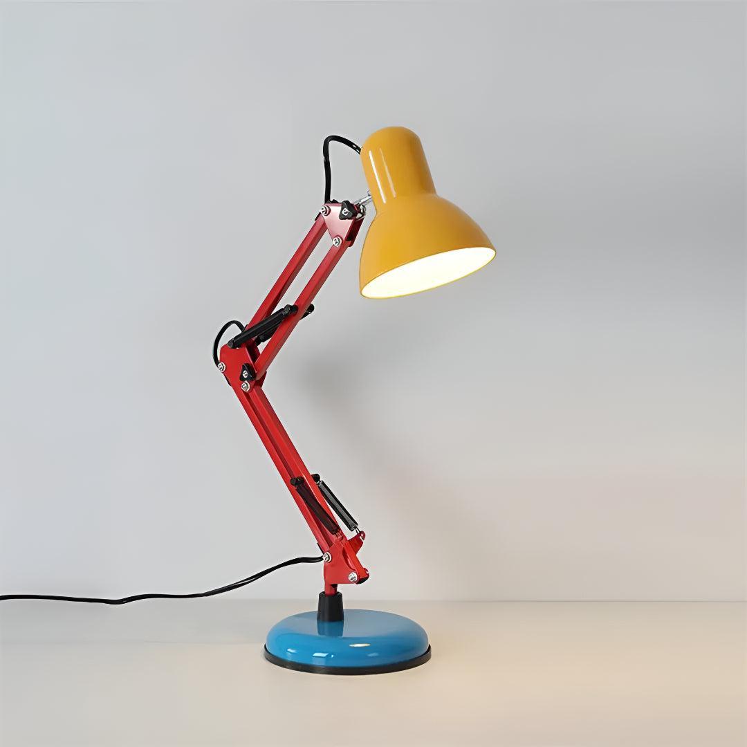Memphis Styled Adjustable Desk Lamp With Adjustable Arm