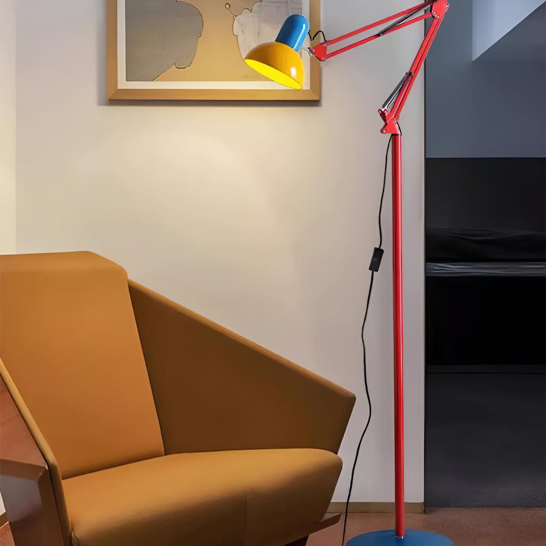 Memphis Styled Floor Light With Adjustable Reading Light
