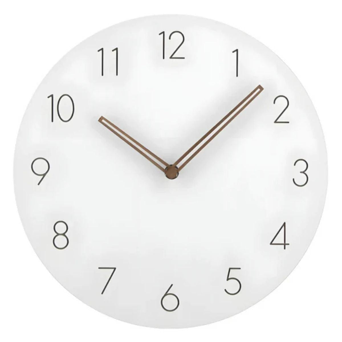 Mid Century Minimalist Wall Clock With Silent Quartz Movement