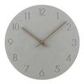 Mid Century Round Wall Clock with Silent Quartz Movement