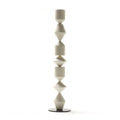 Mid Century Style Floor Lamp With Geometric Sculptural Design