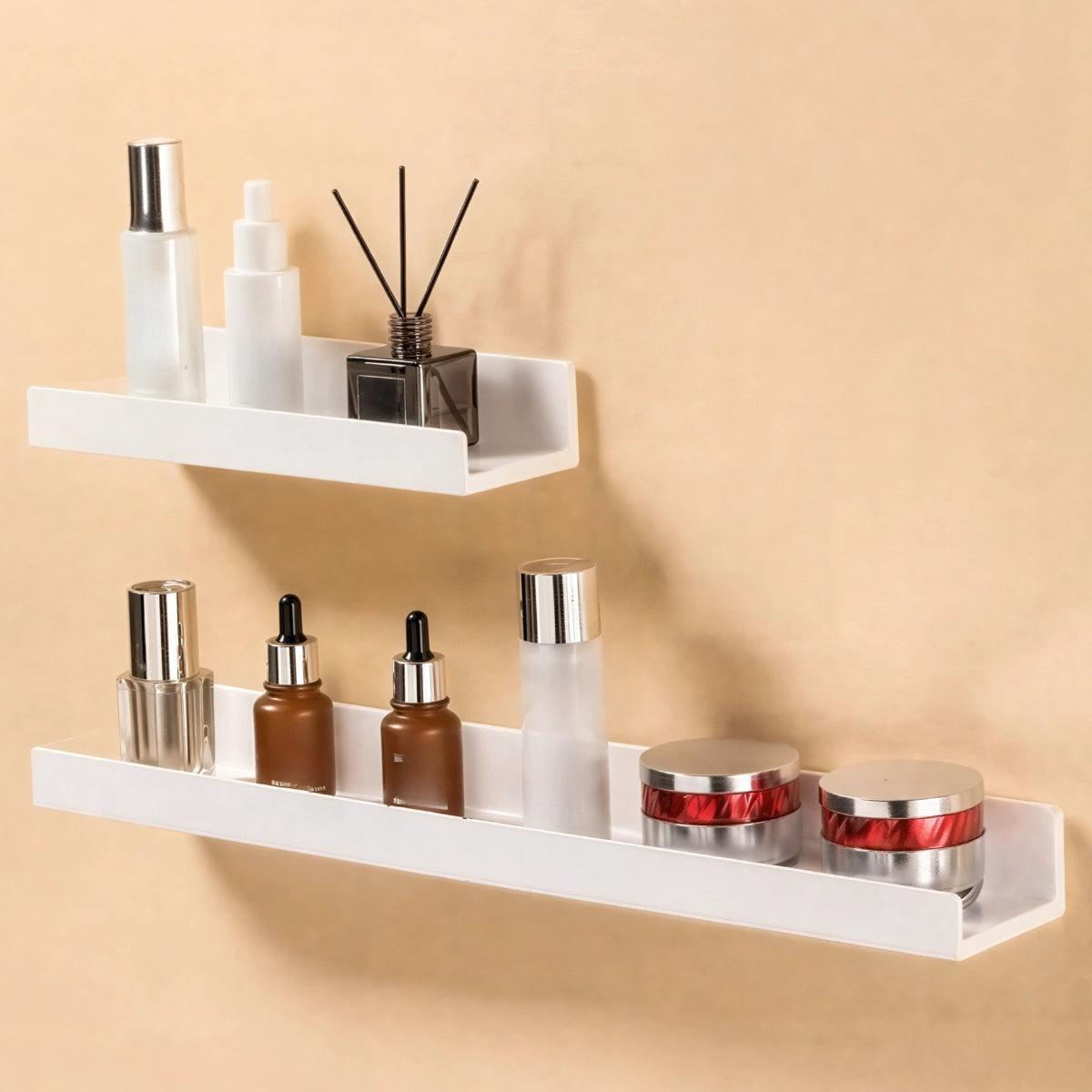 Minimalist Adhesive Floating Wall Shelves For Display