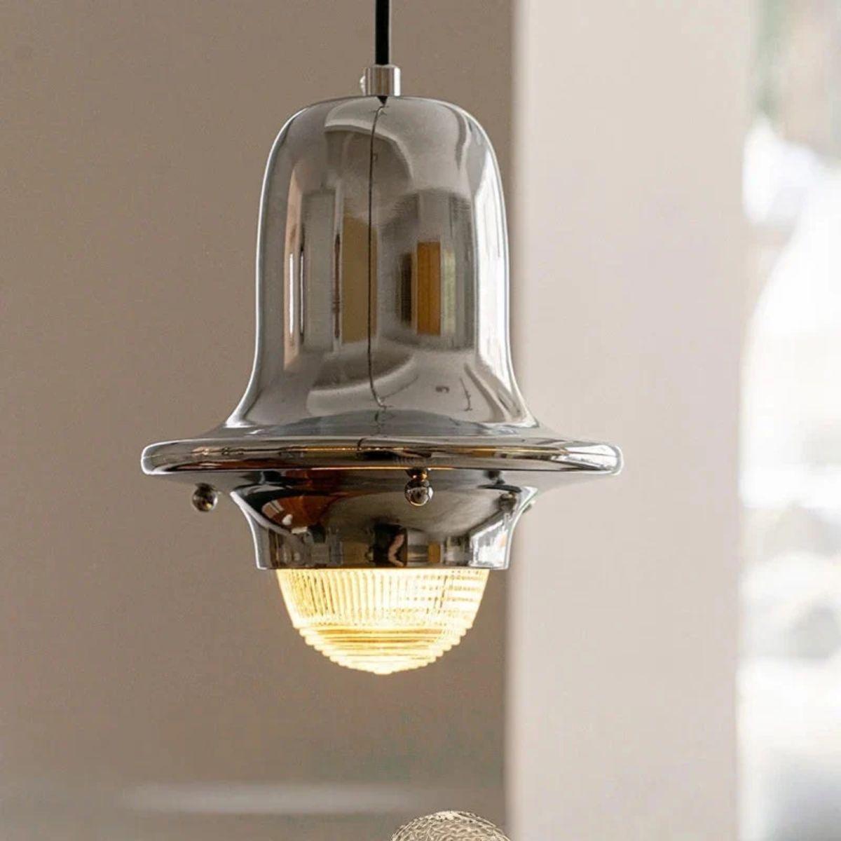 Minimalist Metal Pendant Light with Geometric Bauhaus Design