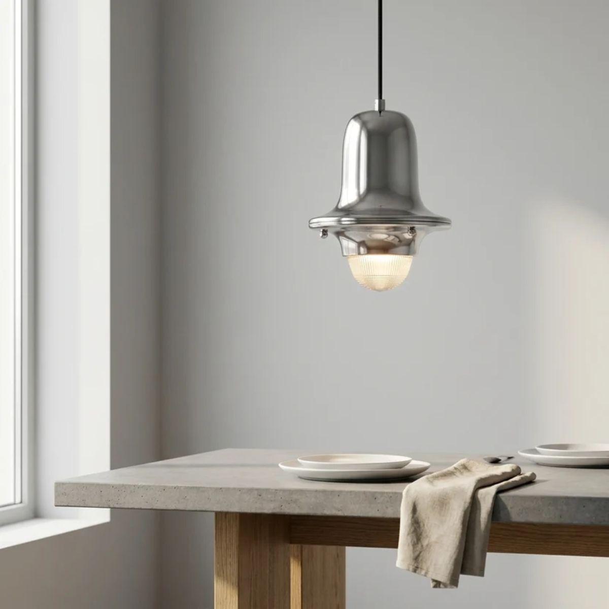 Minimalist Metal Pendant Light with Geometric Bauhaus Design