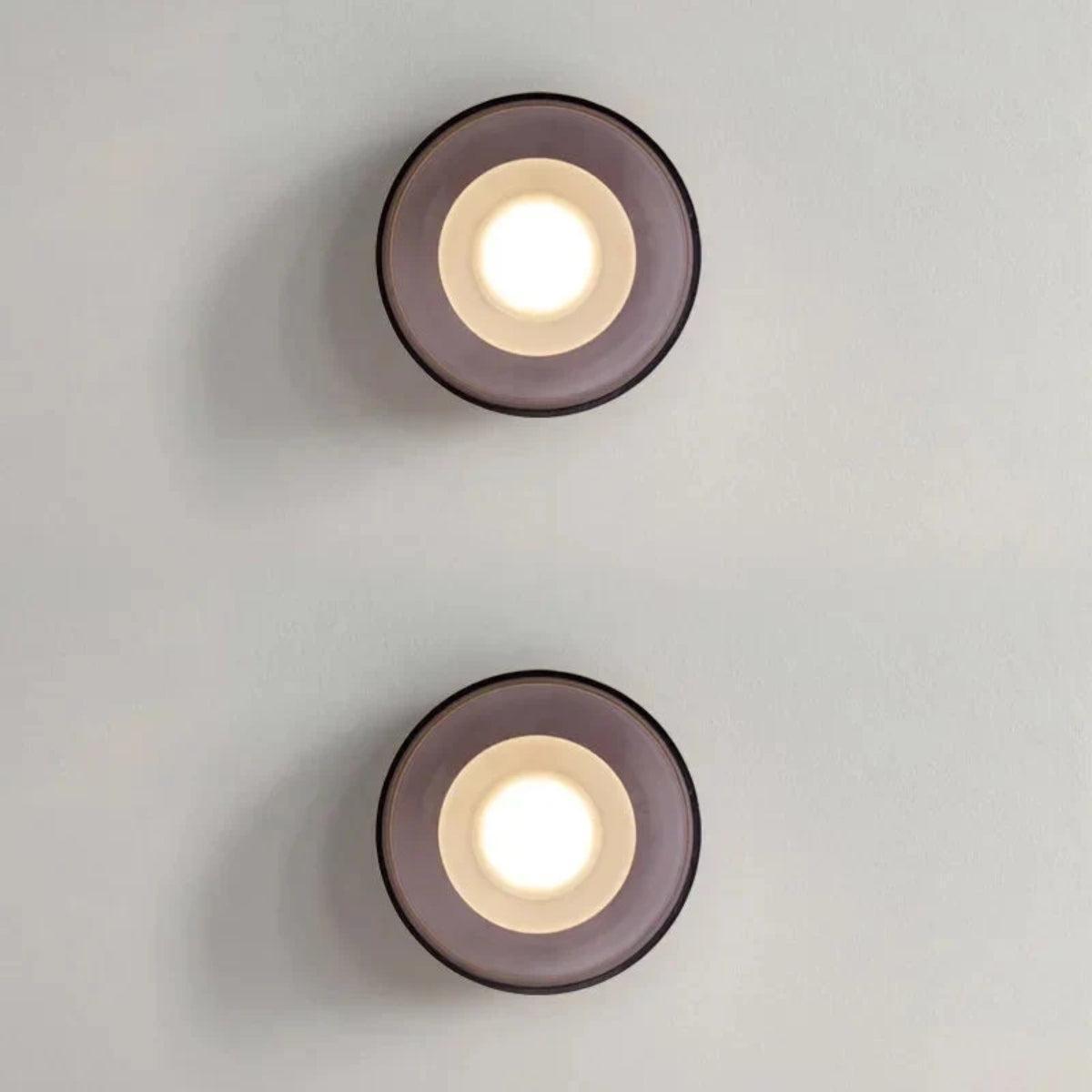 Minimalist Round Glass Ceiling Or Wall Mounted Sconce Light