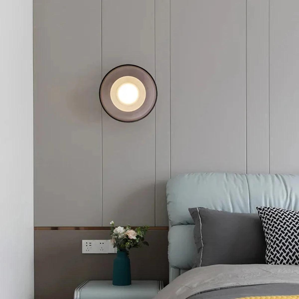 Minimalist Round Glass Ceiling Or Wall Mounted Sconce Light