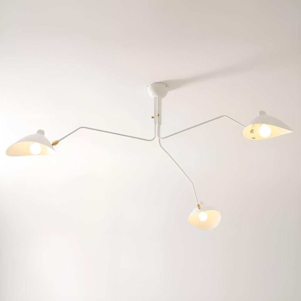 Minimalist Spider Chandelier Ceiling Lighting Fixture With Adjustable Arms