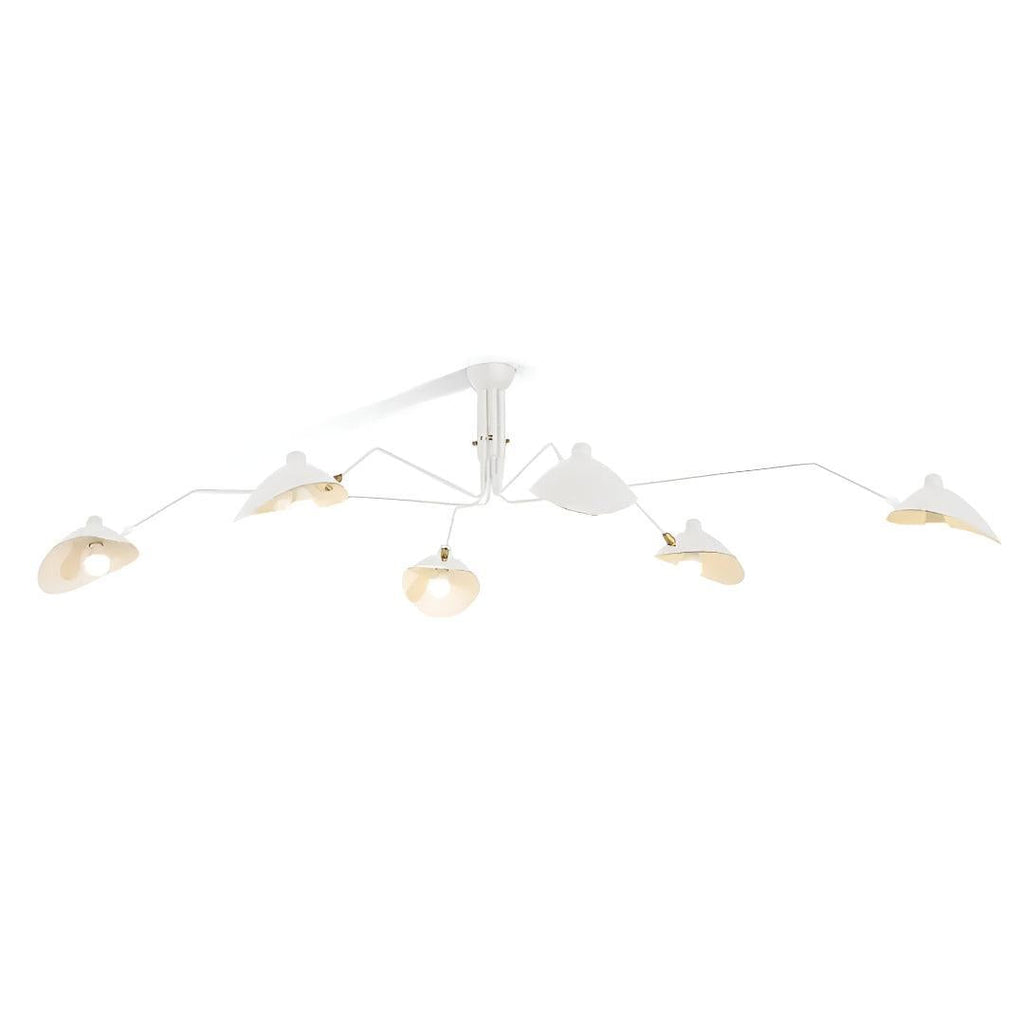 Minimalist Spider Chandelier Ceiling Lighting Fixture With Adjustable Arms