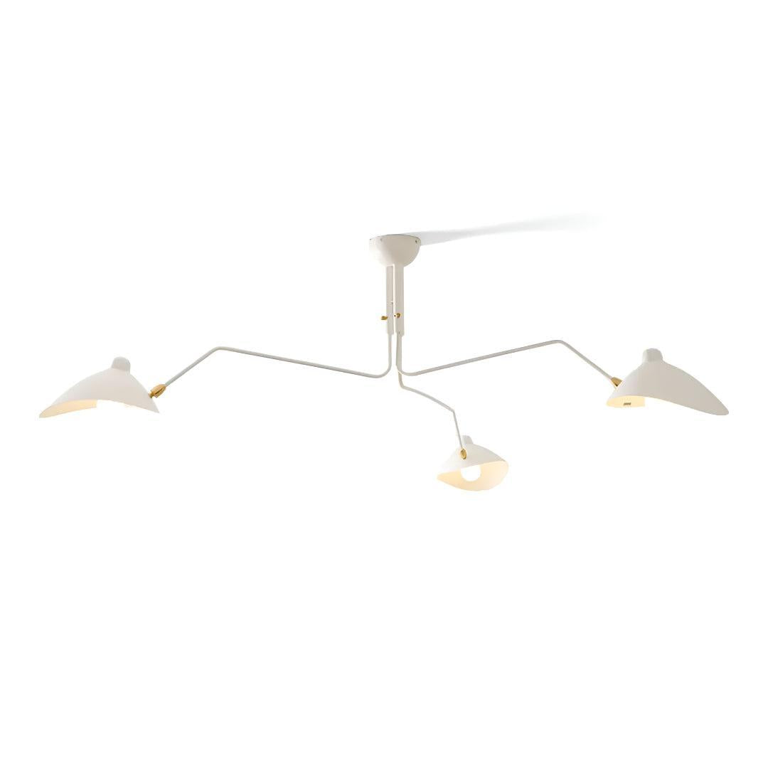 Minimalist Spider Chandelier Ceiling Lighting Fixture With Adjustable Arms