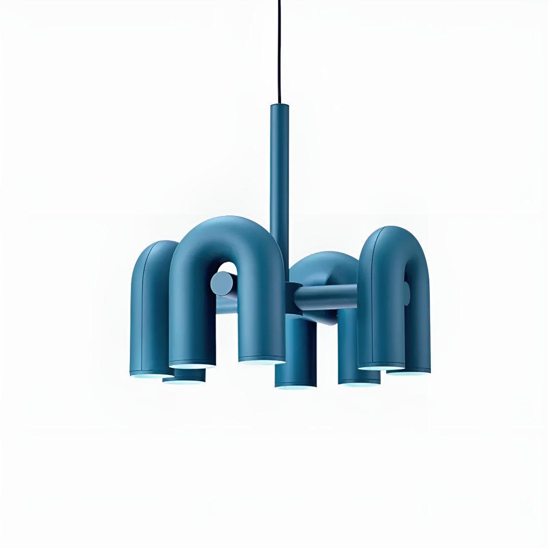 Modern Above Head Ceiling Chandelier With Adjustable U-Shape Lights