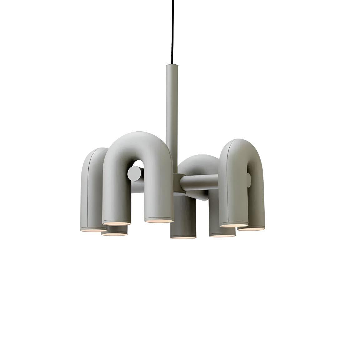 Modern Above Head Ceiling Chandelier With Adjustable U-Shape Lights