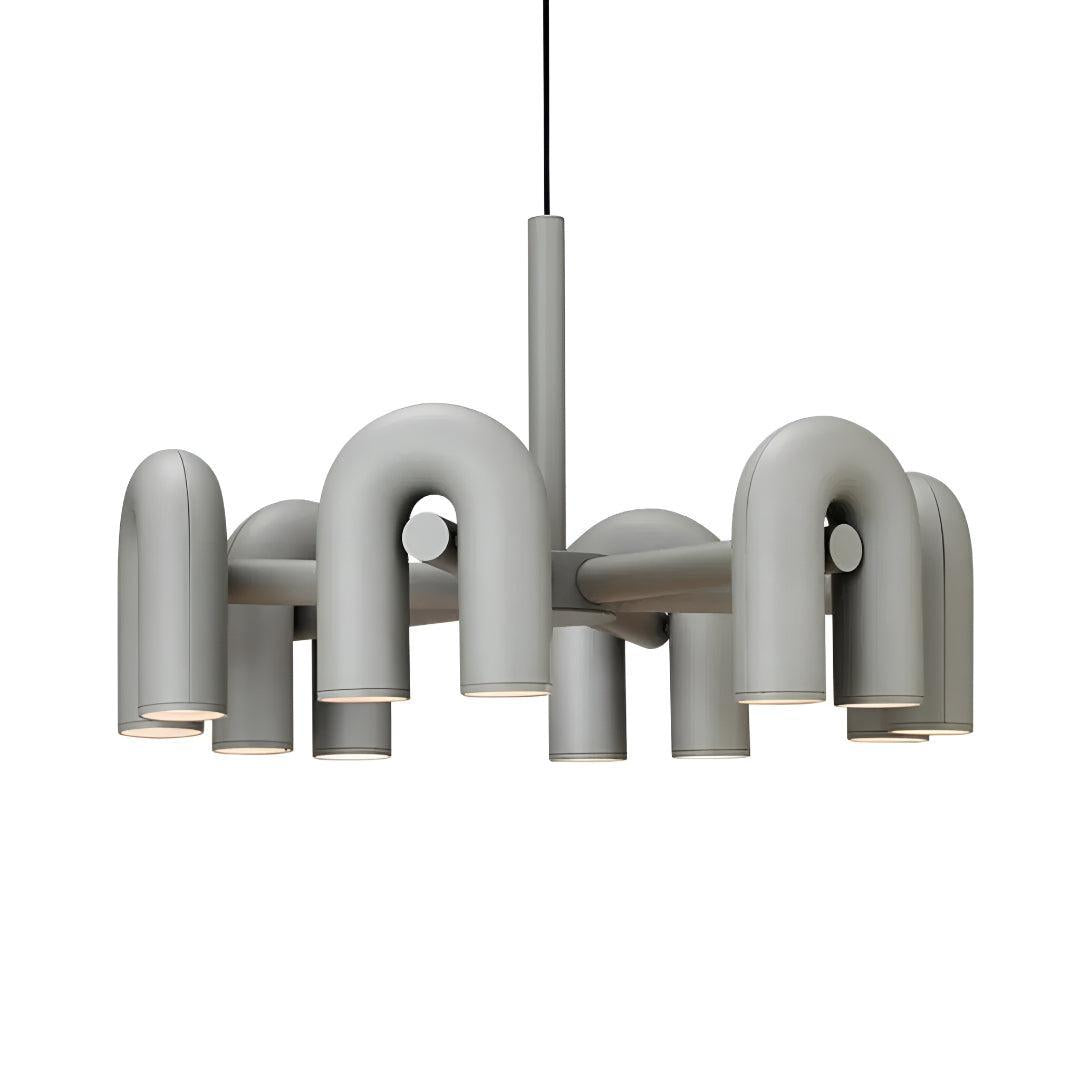 Modern Above Head Ceiling Chandelier With Adjustable U-Shape Lights