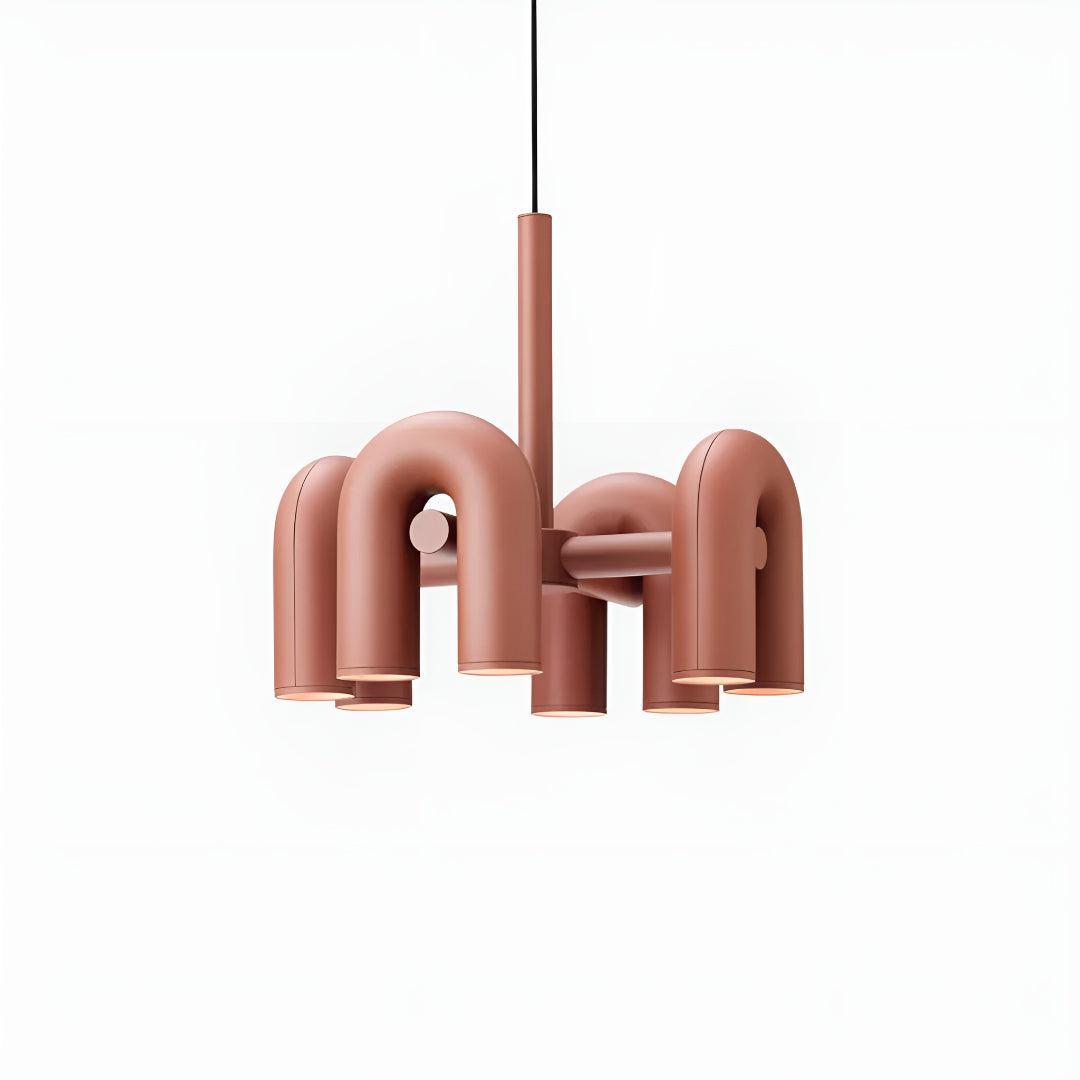 Modern Above Head Ceiling Chandelier With Adjustable U-Shape Lights