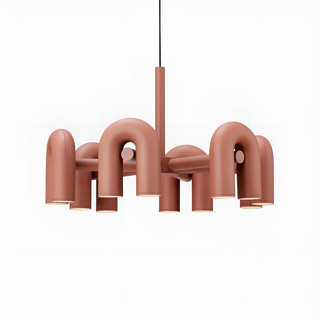 Modern Above Head Ceiling Chandelier With Adjustable U-Shape Lights