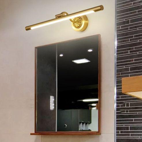Modern Above Mirror Bathroom Vanity Light Fixture With Sleek Gold Design
