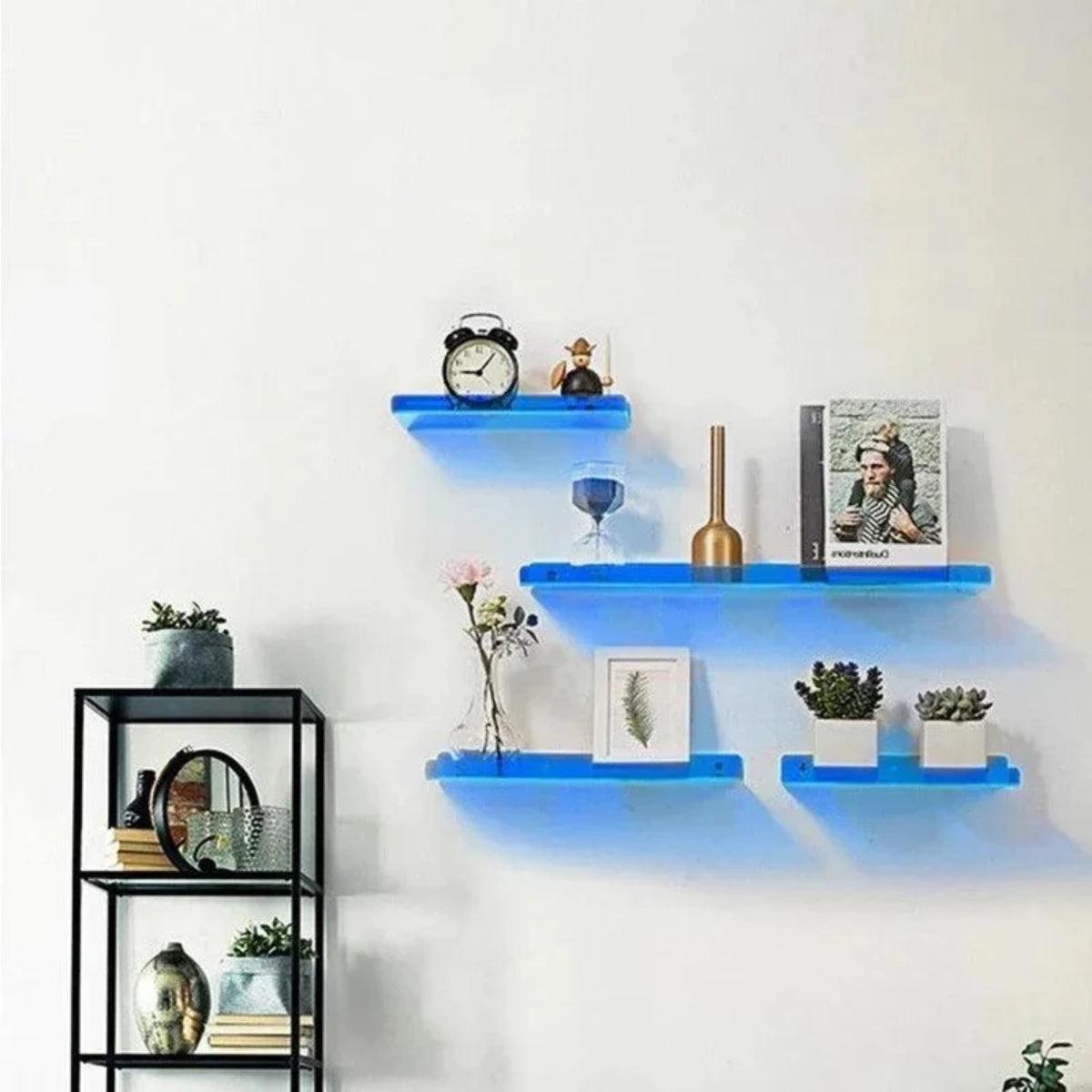 Modern Acrylic Floating Wall Shelf For Home Organization