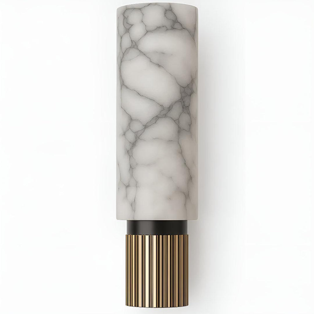 Modern Alabaster Interior Wall Light Fixture With Soft Glow And Sculptural Design