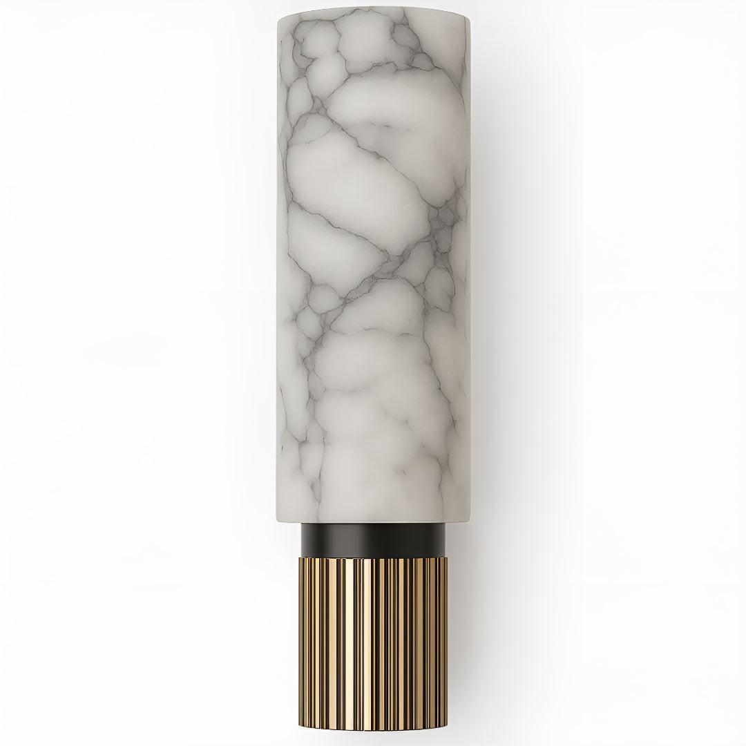 Modern Alabaster Interior Wall Light Fixture With Soft Glow And Sculptural Design