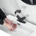 Modern Bathroom Waterfall Sink Faucet With Single Dial Control