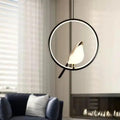 Modern Ceiling Light With Hanging Bird Design