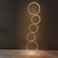 Modern Floor Lamp With Multi Ring Stacked Design