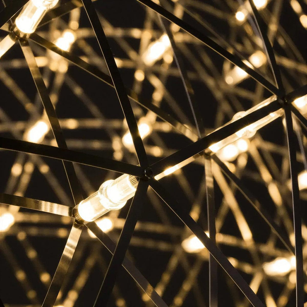 Modern Globe Chandelier With Geodesic Sphere Design