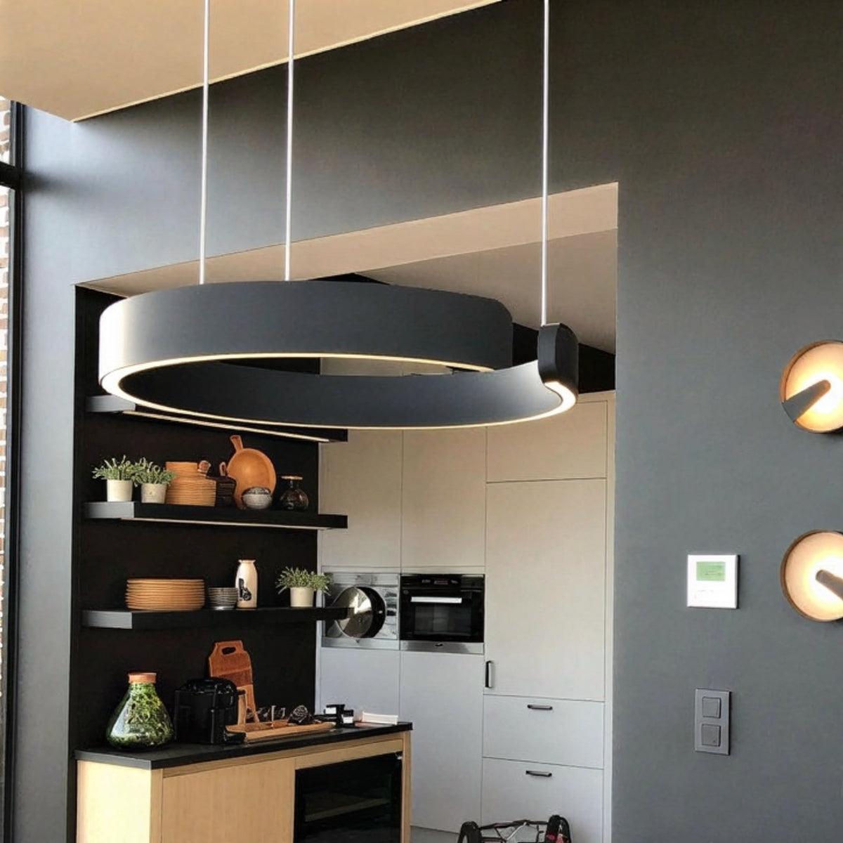 Modern Halo Round Hanging Pendant Ceiling Light