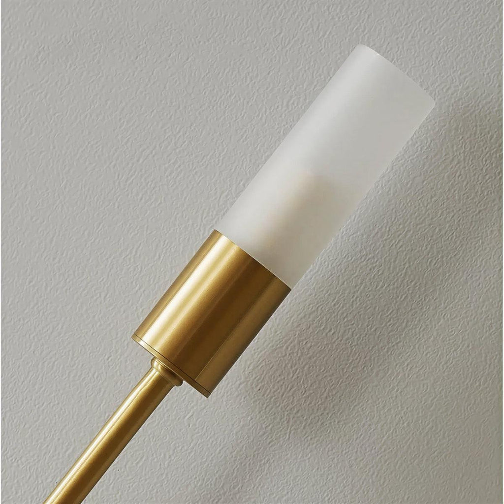 Modern Hanging Sconce Wall Light Fixture With Dual Glow Candlestick