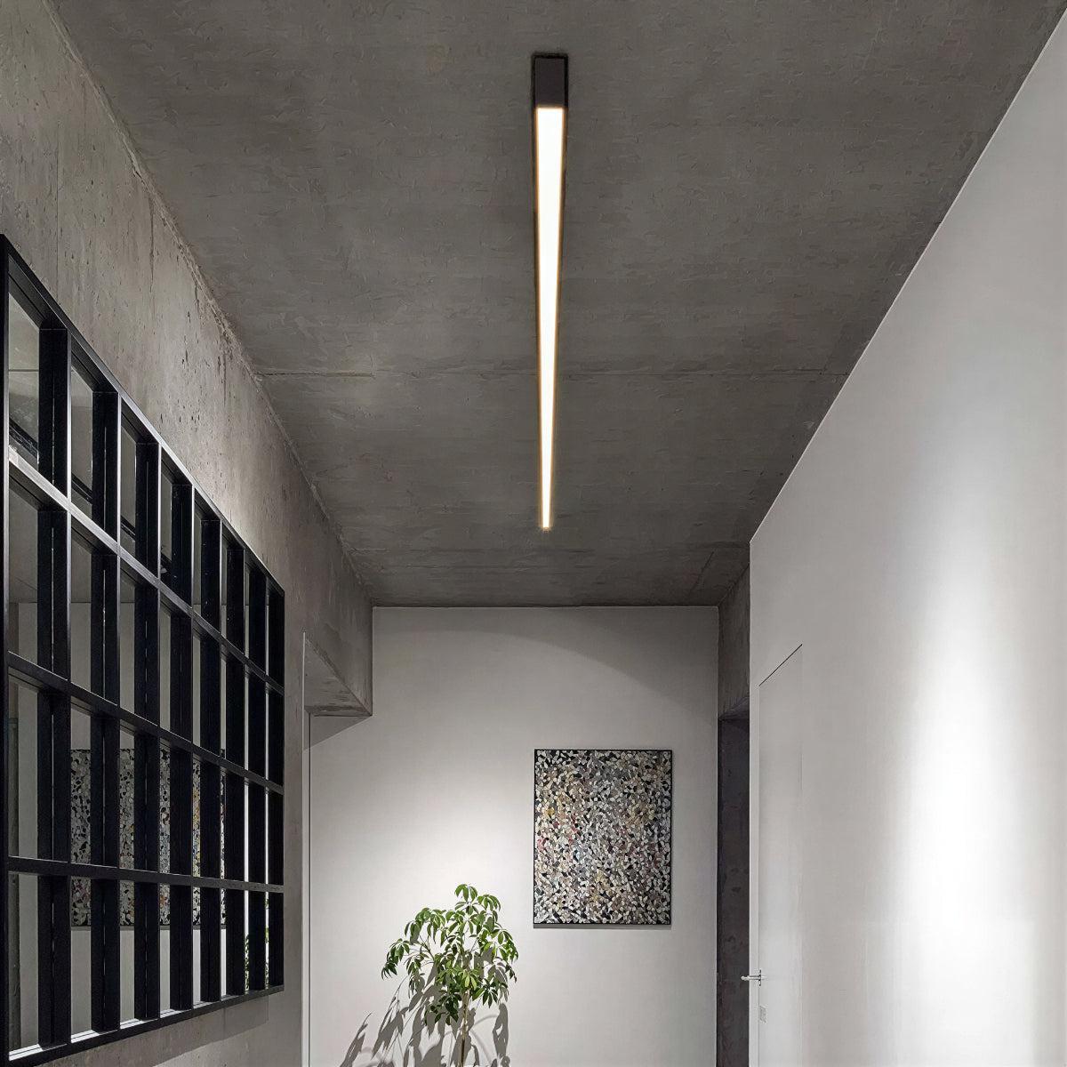 Modern Linear Bar Flush Mount Ceiling Light Fixture