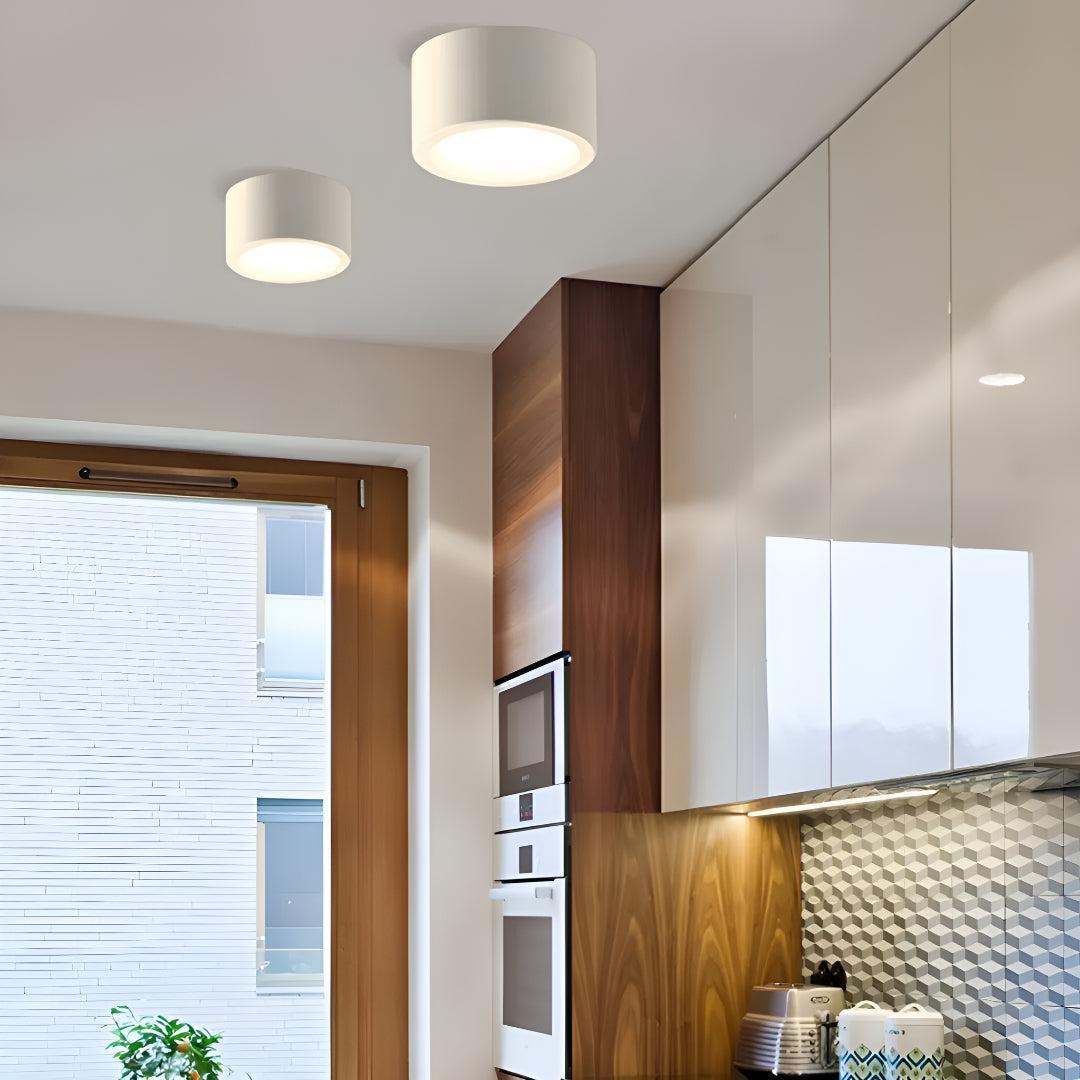 Modern Minimalist Round LED Flush Mount Ceiling Light Fixture Lamp