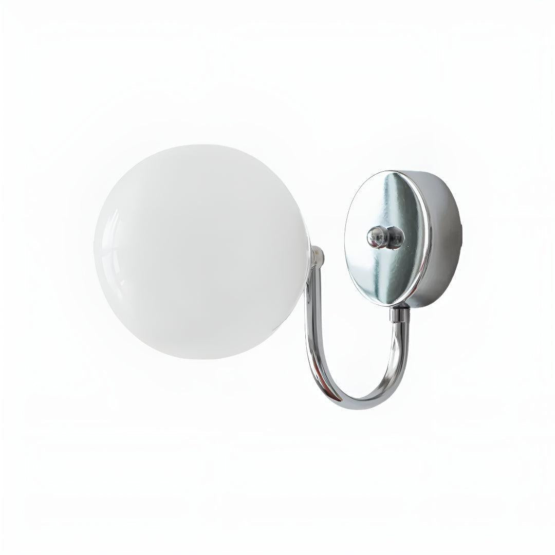 Modern Minimalist Wall Sconce Light With Spherical Glass Globe